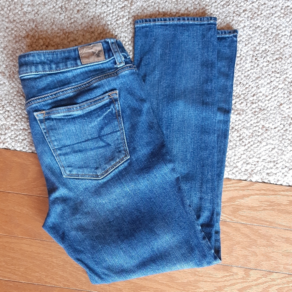 American Eagle Boy Crop Stretch Buttonfly Jeans S… - image 5